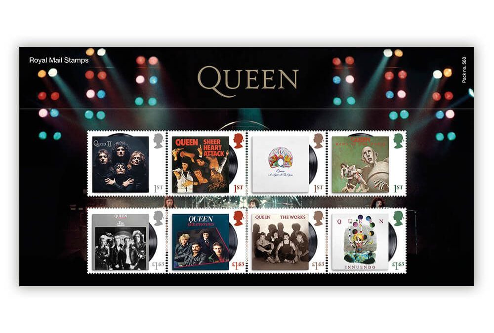 Las estampillas de Queen